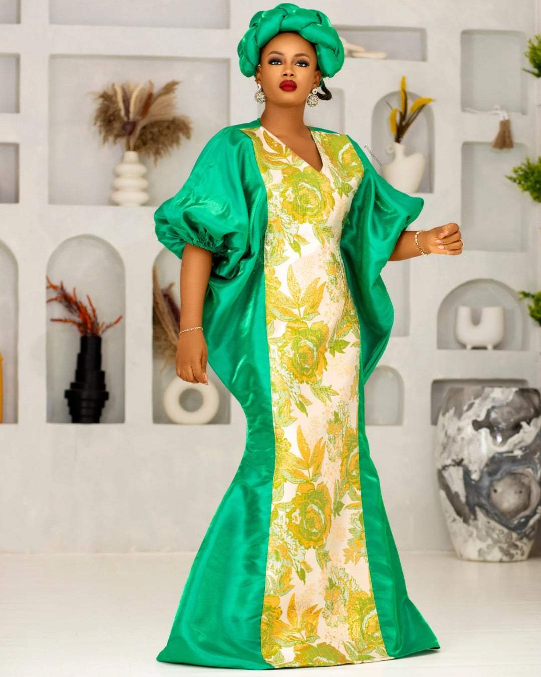 Kore boubou dress(green)