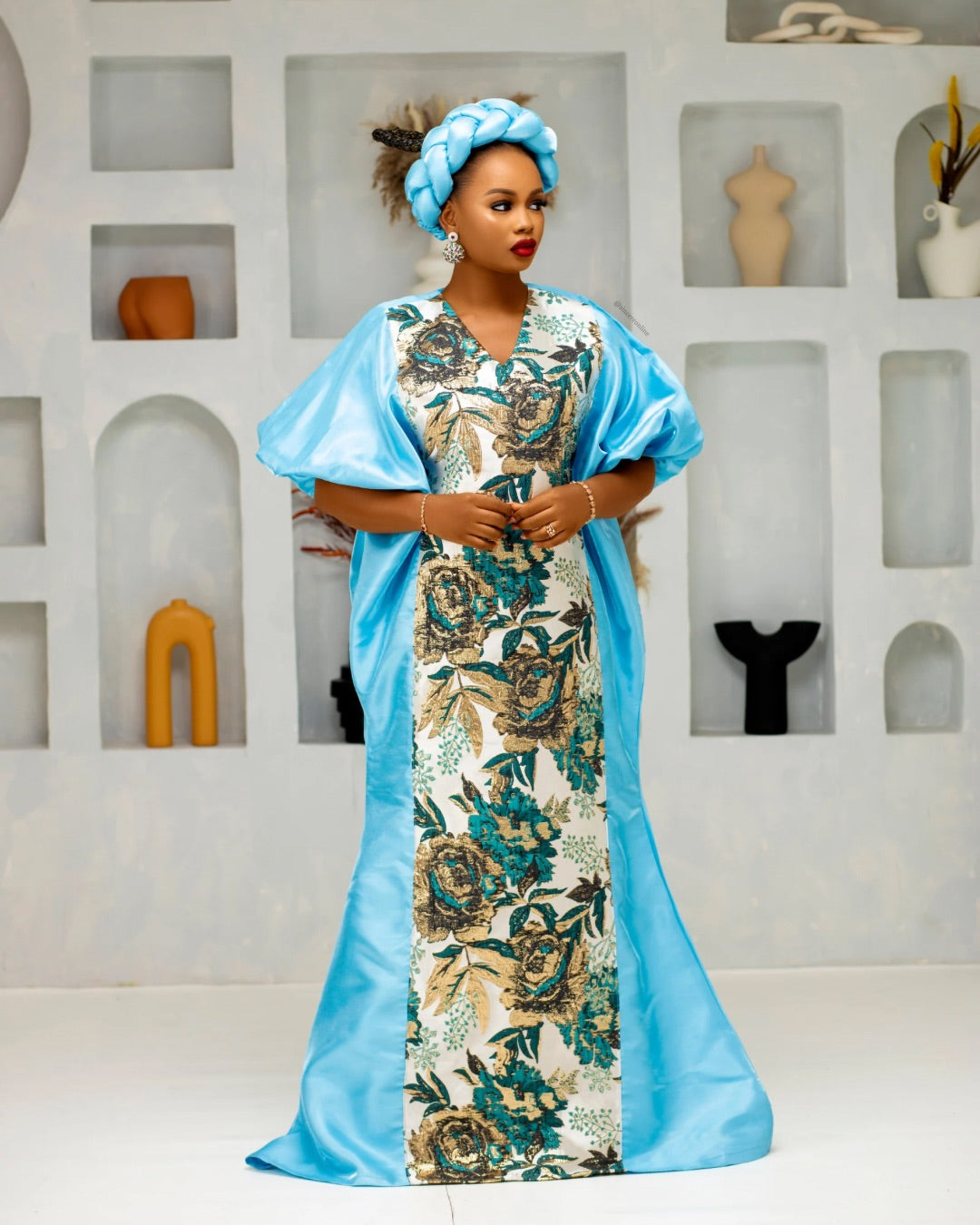 Kore boubou dress(blue)