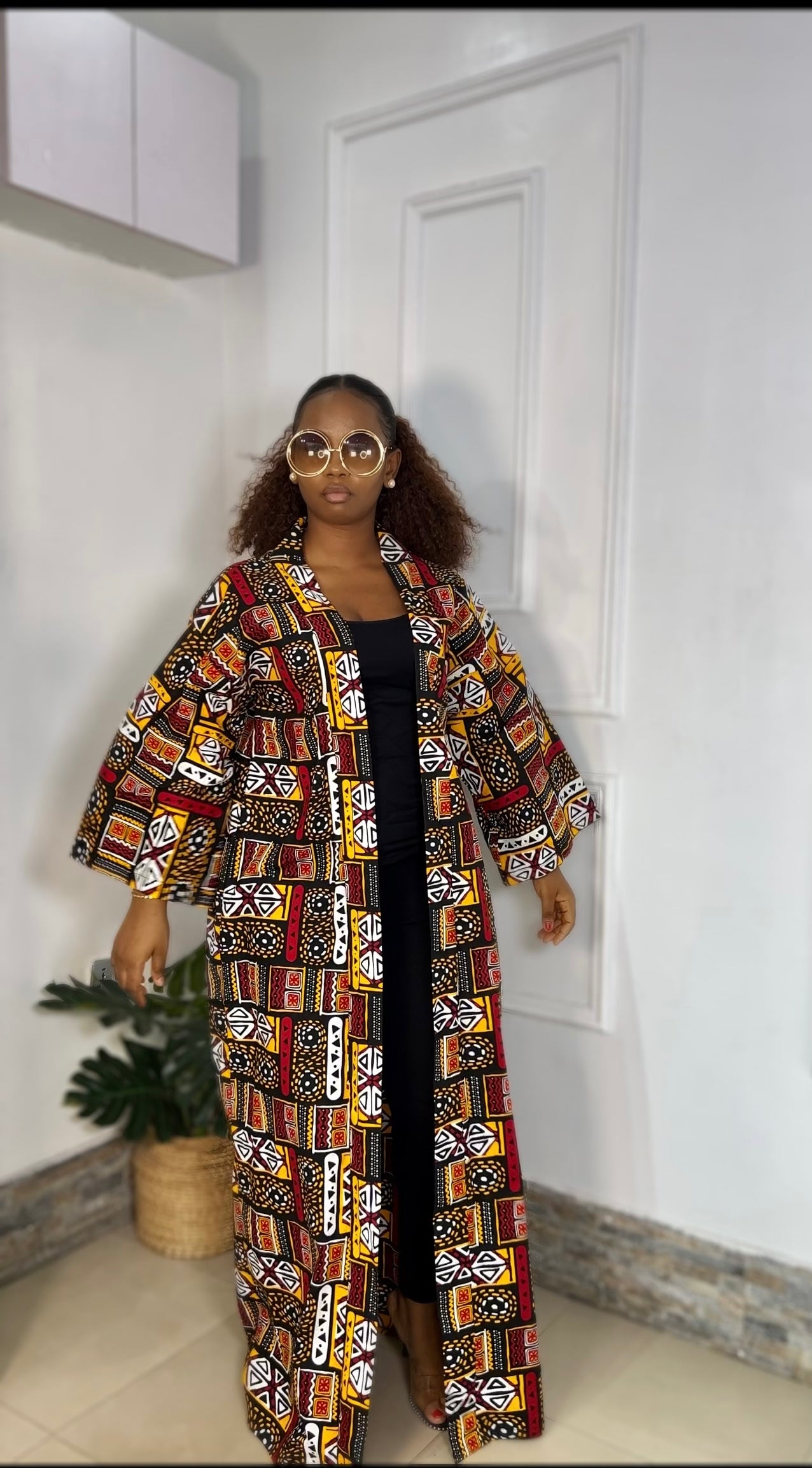 Dola Kimono jacket with head wrap