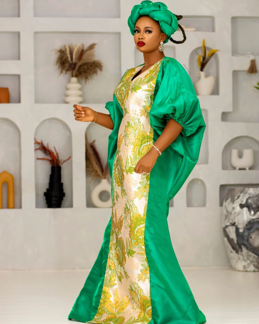 Kore boubou dress(green)