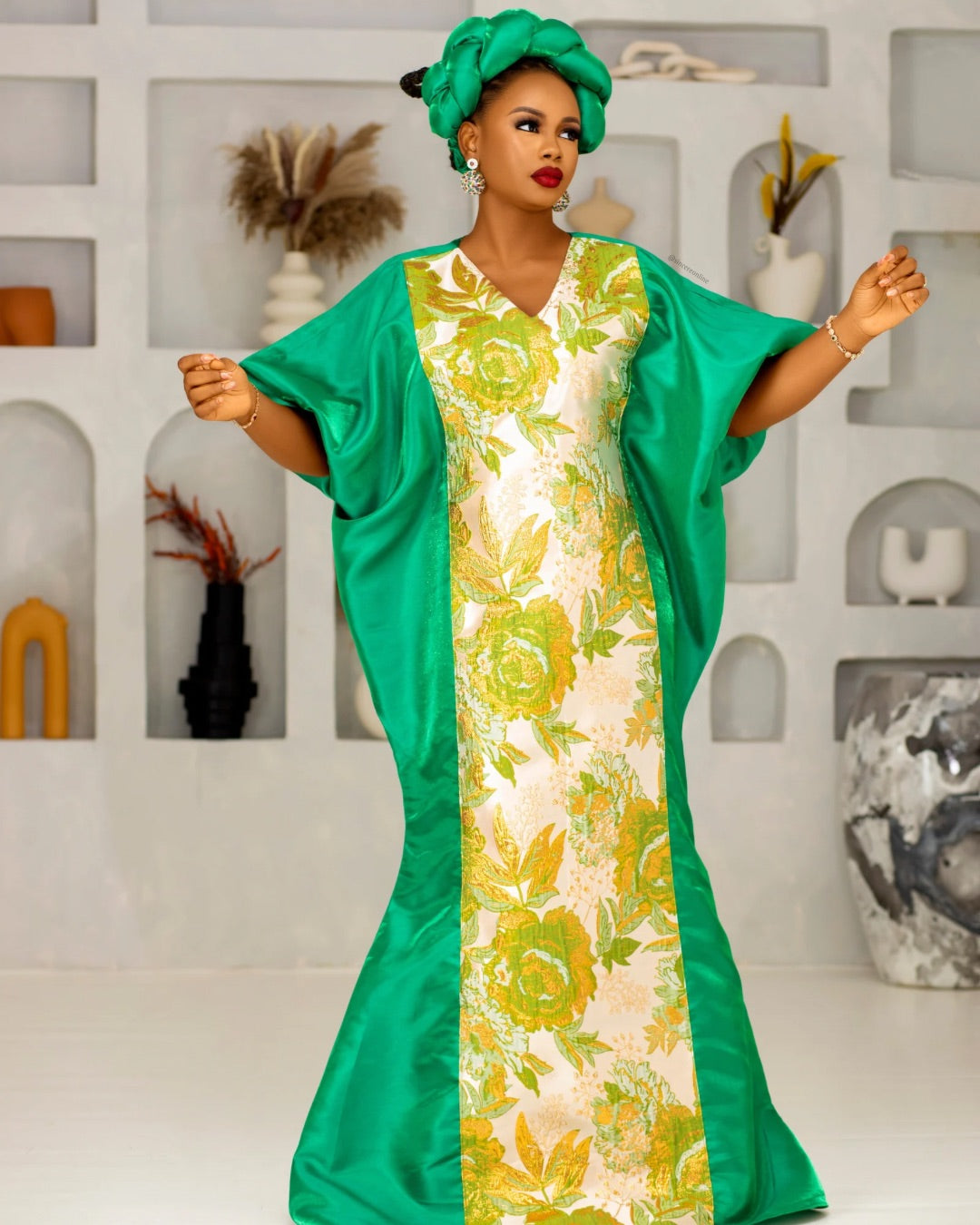 Kore boubou dress(green)
