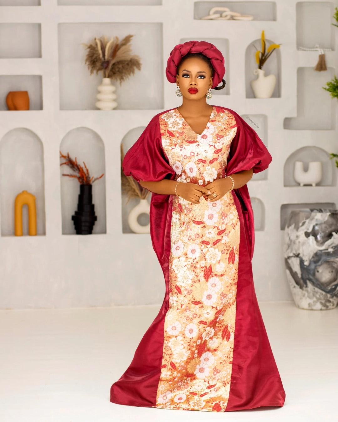 Kore boubou dress(red)