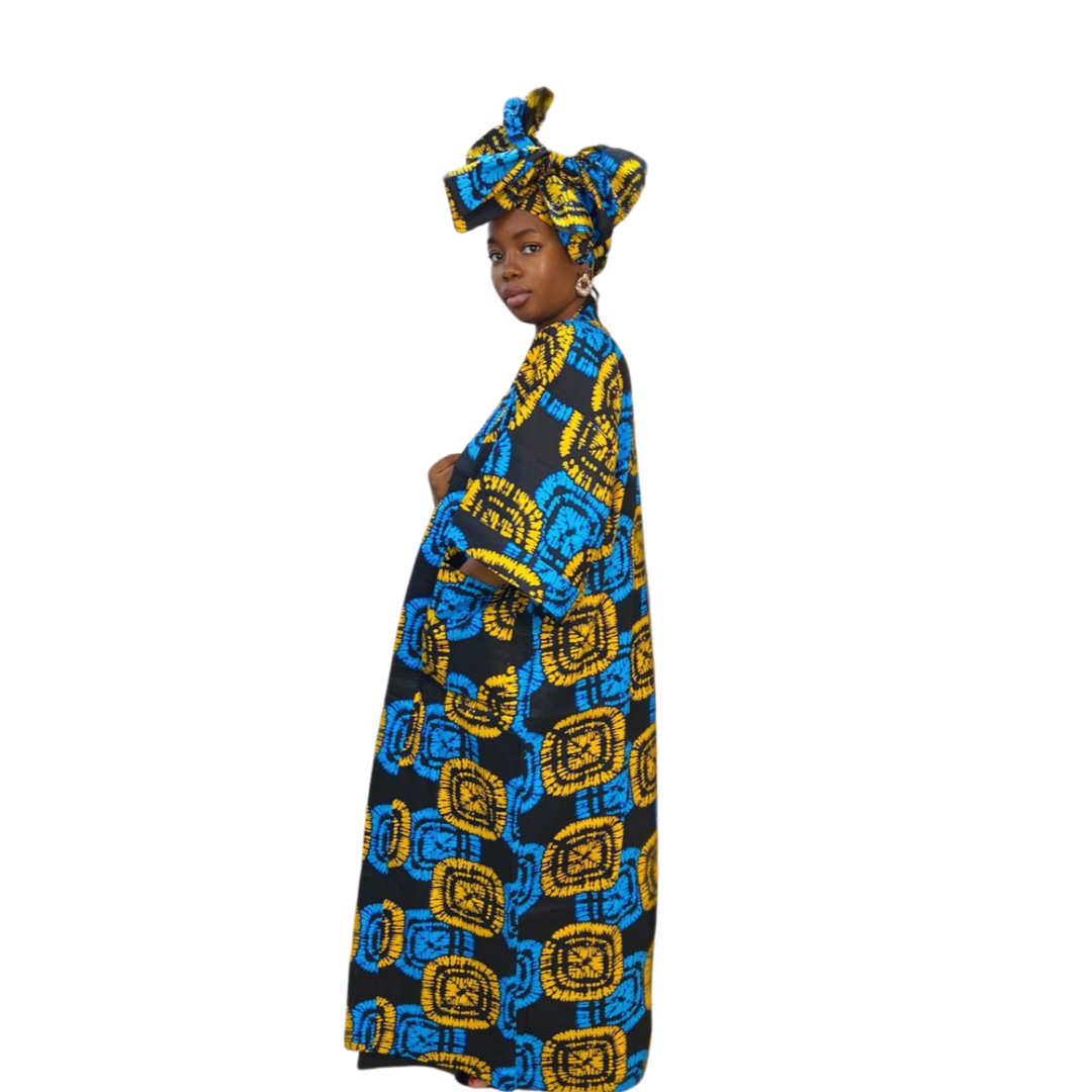 Riga Kimono Jacket with head wrap