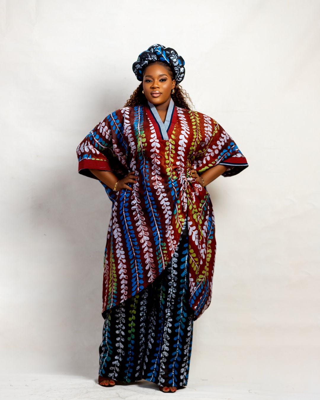 Asabi Adire Boubou and pant set