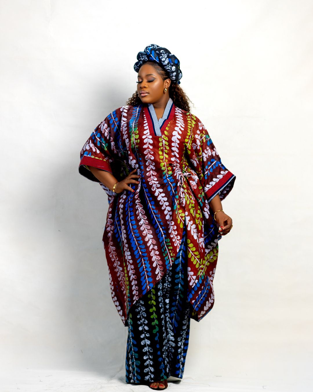 Asabi Adire Boubou and pant set