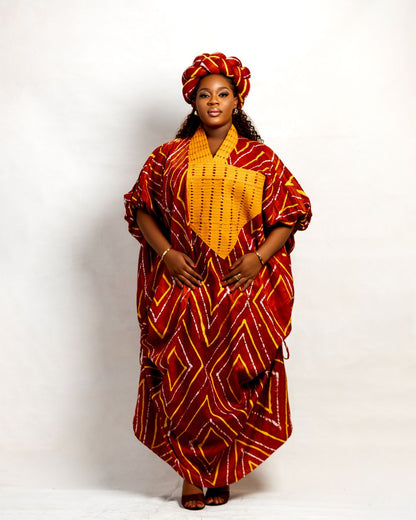 Amope Adire Boubou dress