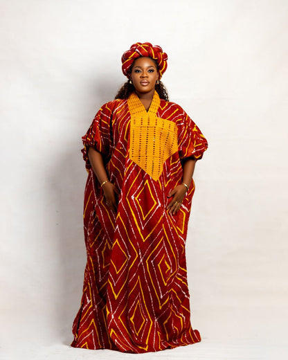 Amope Adire Boubou dress