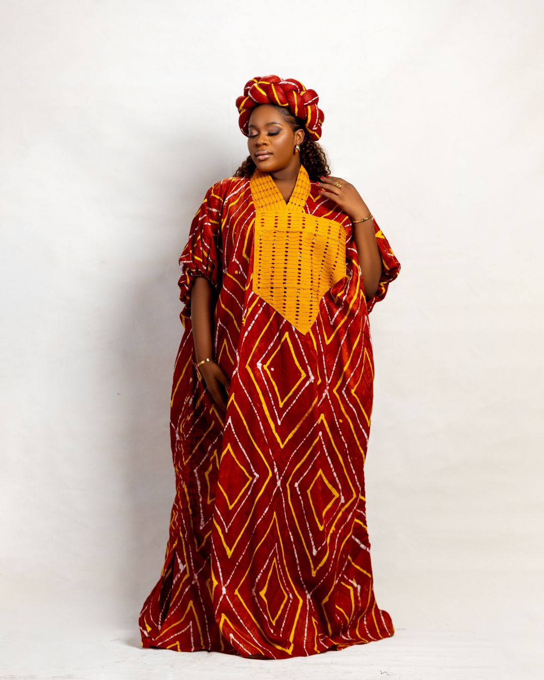 Amope Adire Boubou dress