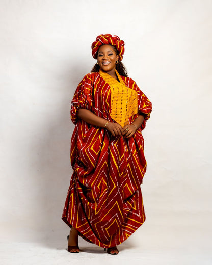 Amope Adire Boubou dress