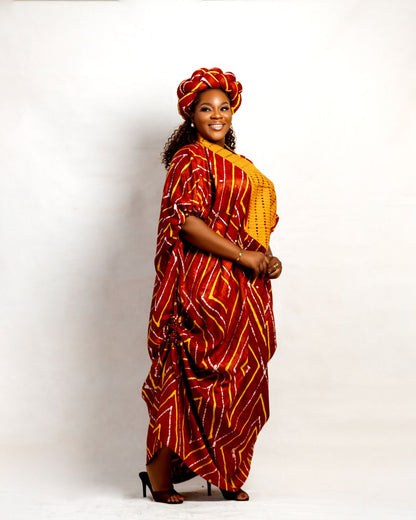 Amope Adire Boubou dress