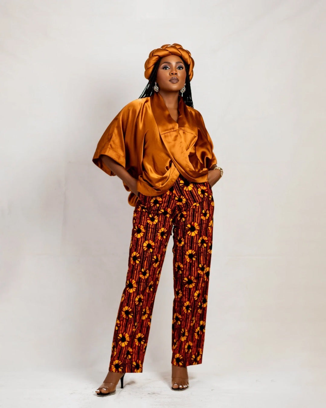 Lewa matching pant set(brown)