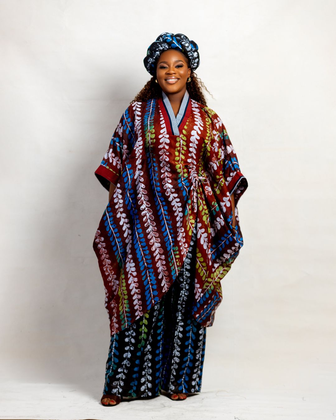 Asabi Adire Boubou and pant set