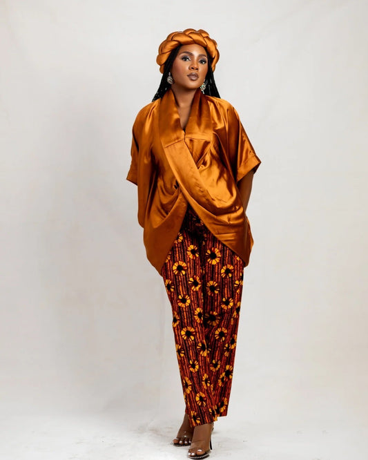 Lewa matching pant set(brown)